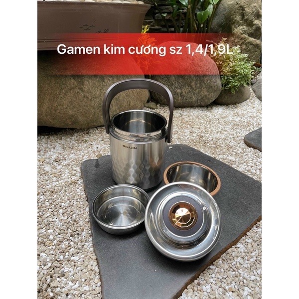 Cà mên giữ nhiệt kiểu dáng kim cương