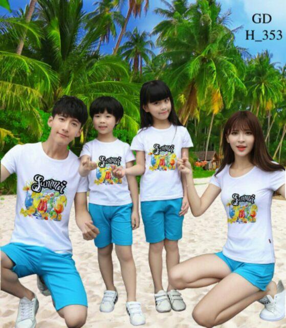 Áo gia đình cotton loại 1 MS77