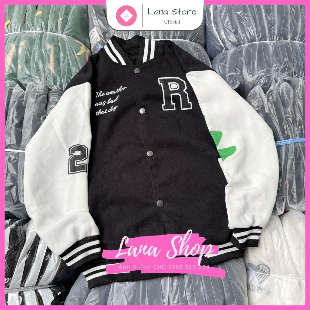 Áo Khoác Bomber Nỉ In R Lưng In Hình Siêu Cá Tính Form Unisex Chất Nỉ Mịn Đẹp