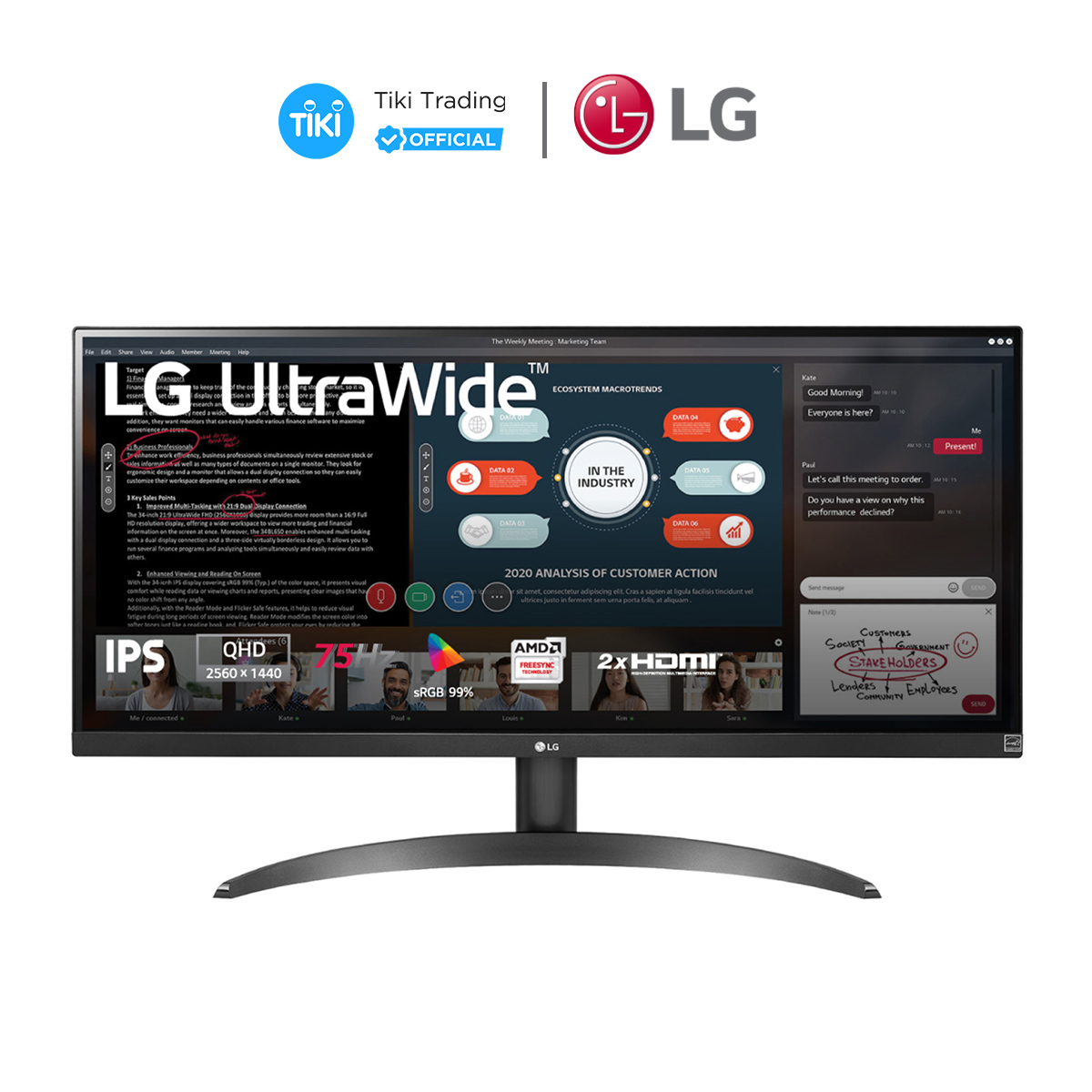 Màn hình máy tính IPS LG 29WP500-B - Hàng Chính Hãng