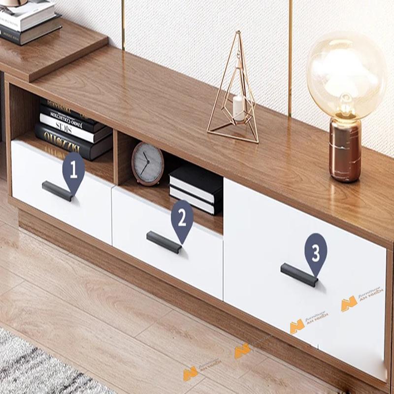 Made in VN Kệ tivi gia đình thiết kế thông minh bằng gỗ mdf 17mm công ty Mộc Phát độ bền trên 30 năm AN053