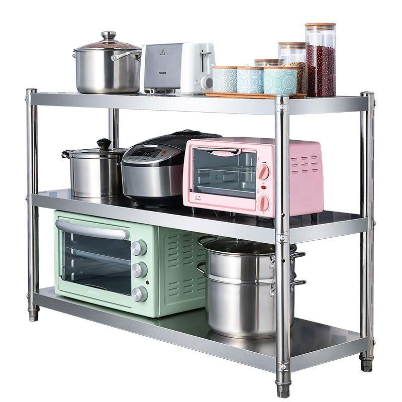 Thuận lợi nhất dày nhà bếp bằng thép không gỉ giá đỡ quầy nhiều lớp gia vị giá dao giá lưu trữ đũa lưu trữ hộ gia đình giá lưu trữ