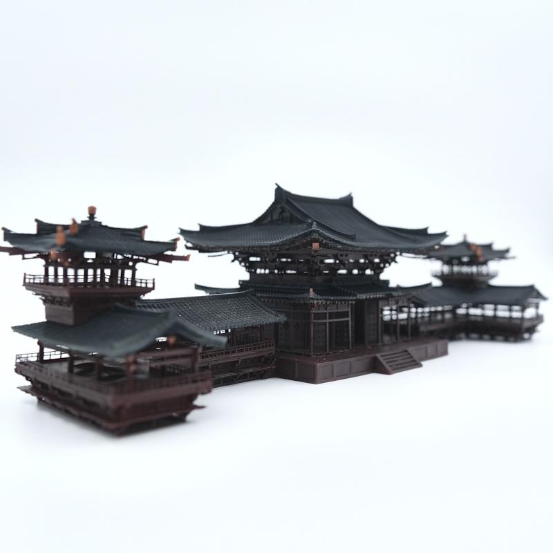 Mô hình tiểu cảnh PHẬT ĐIỆN PHƯỢNG HOÀNG - bán cạn - bể cá - hòn non bộ - terrarium - tinh xảo - chất lượng cao