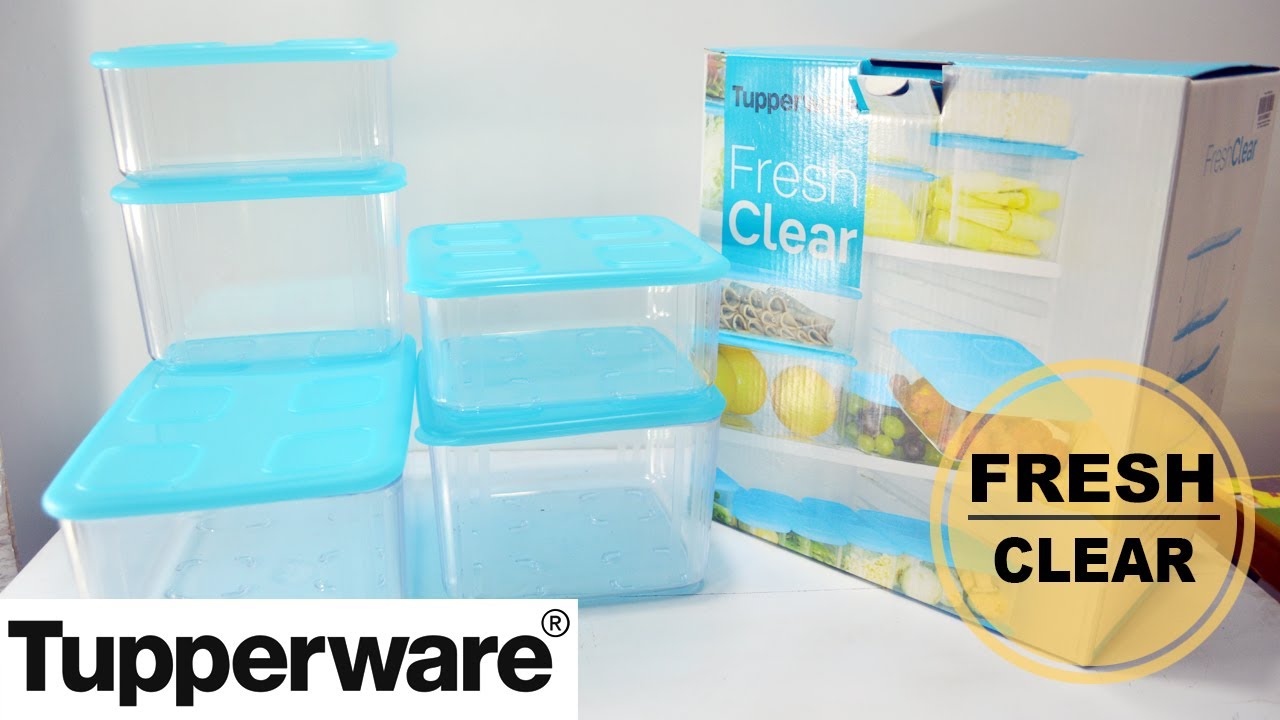 Bộ hộp trữ mát Tupperware Fresh Clear Set 5