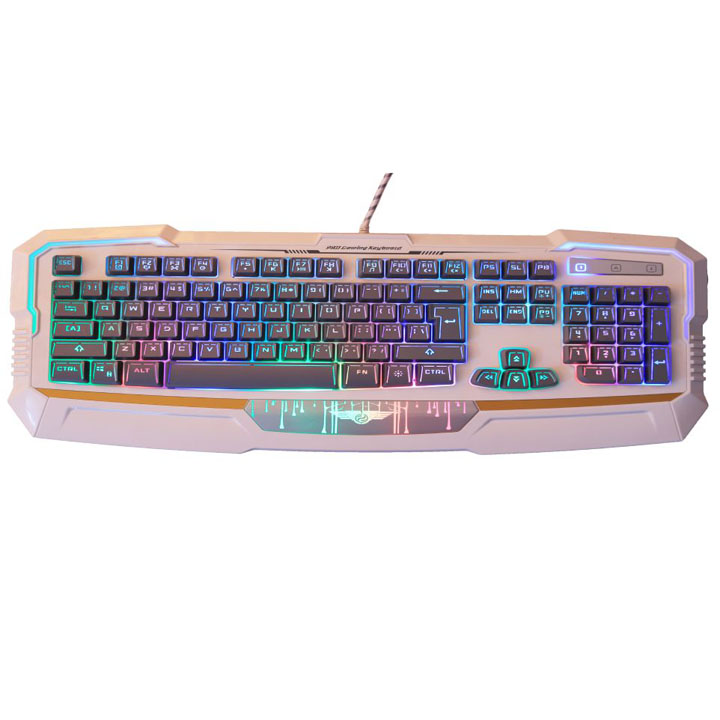 Bàn phím Gaming có dây Newmen KB813 - có đèn LED (Trắng Đen) - Hàng Chính Hãng