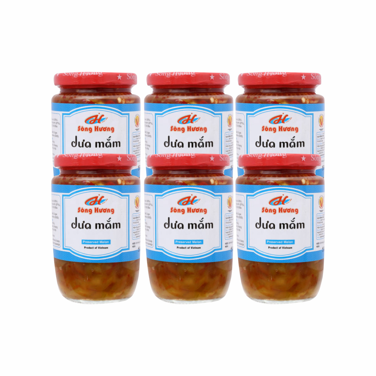 6 Hũ Dưa Mắm Sông Hương Foods Hũ 430g