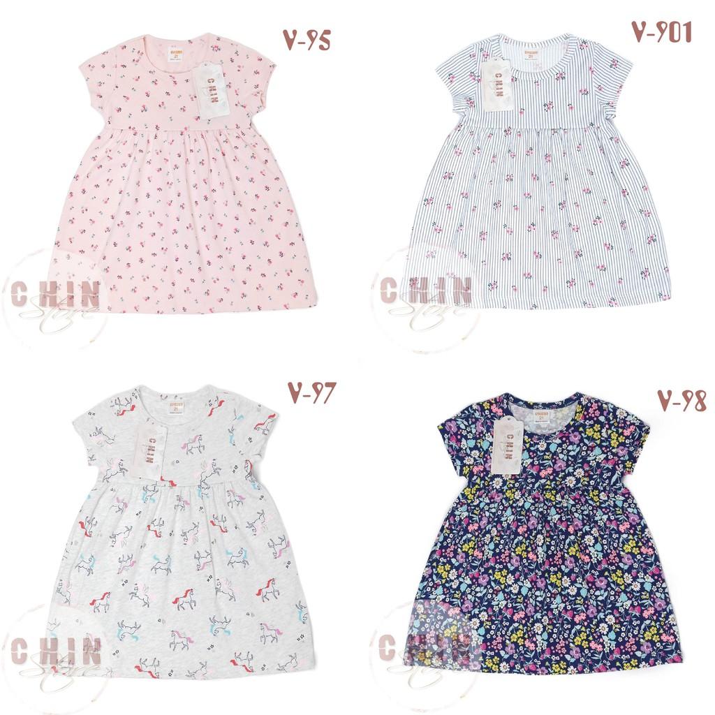 Váy bé gái cotton VNXK họa tiết xinh xắn chất vải siêu xịn