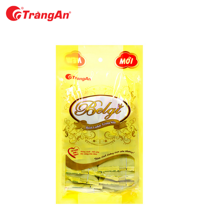 Thùng 20 Túi Bánh Belgi Trứng Sữa 250g, Giòn Thơm, Bổ Sung DHA, Phát Triển Trí Não