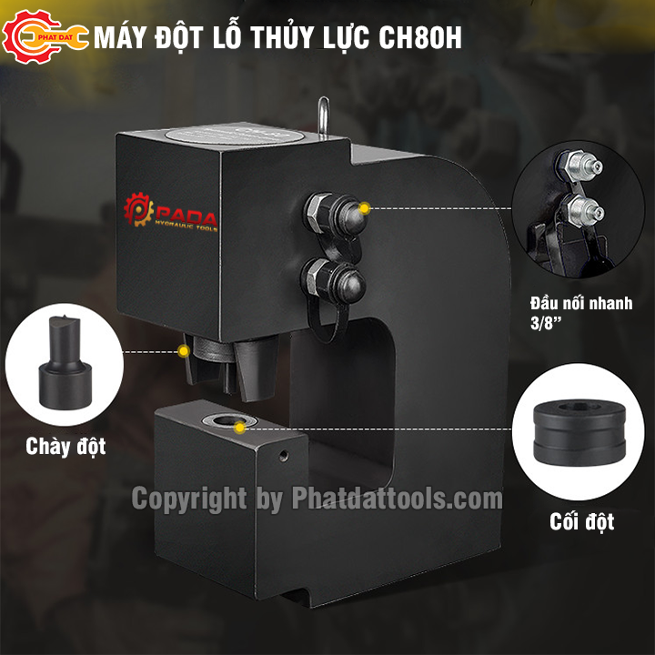 Máy đột lỗ thủy lực CH80H PADA