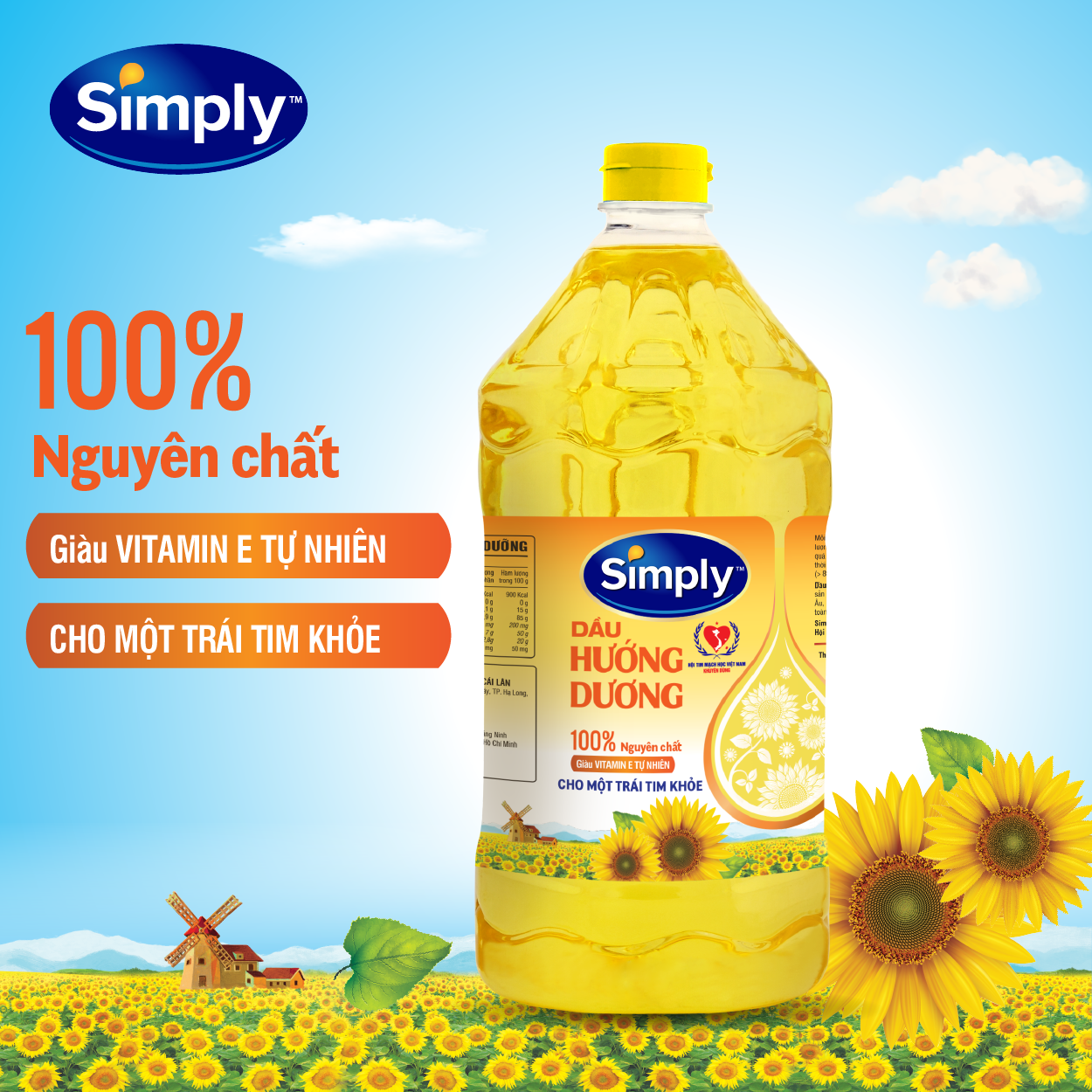 Dầu hướng dương Simply (2L)