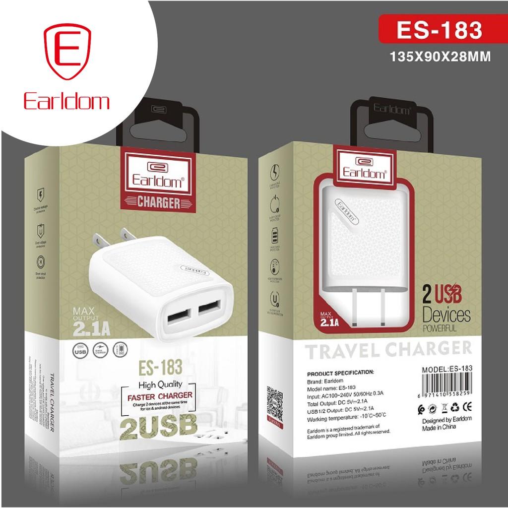 Củ sạc 2.4A Earldom ES-183 - Hàng chính hãng