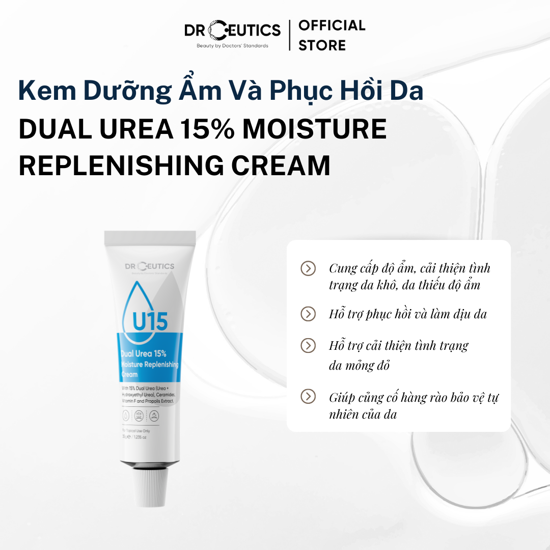 DRCEUTICS Kem Dưỡng Ẩm Và Phục Hồi Da Dual Urea 15% Moisture Replenishing Cream