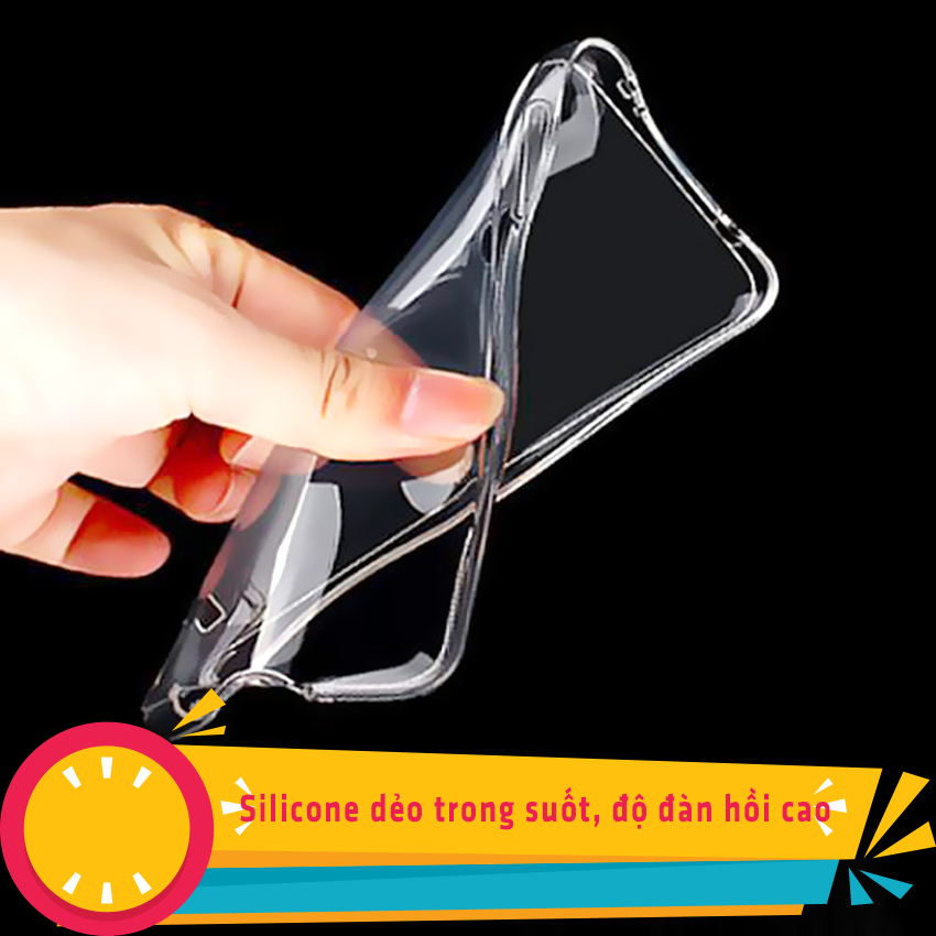 Ốp lưng cho Vsmart Active 1 Plus - 01195 - Ốp dẻo trong - Hàng Chính Hãng