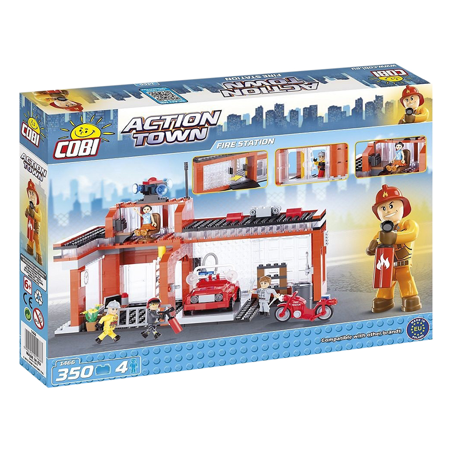 Đồ chơi lắp ráp trạm cứu hỏa Cobi 1466