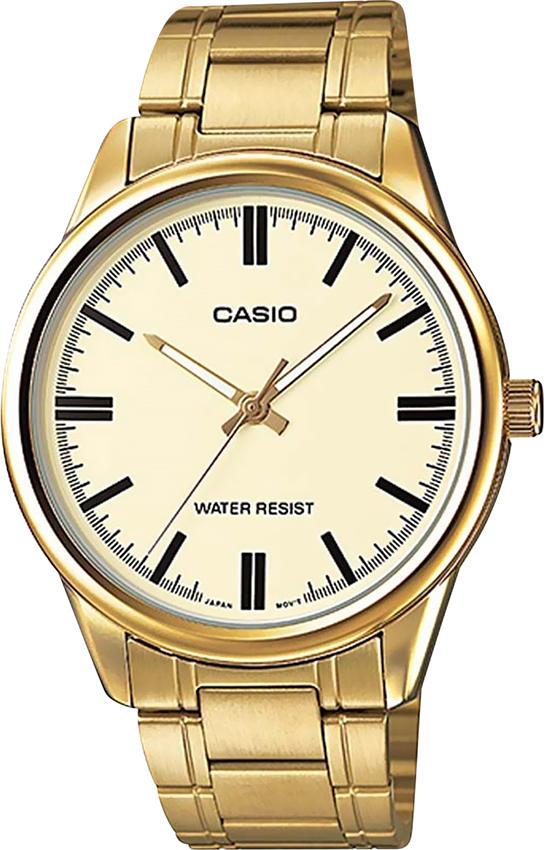 Đồng Hồ Nam Dây Thép Không Gỉ Casio MTP-V005G-9AUDF (40mm) - Vàng