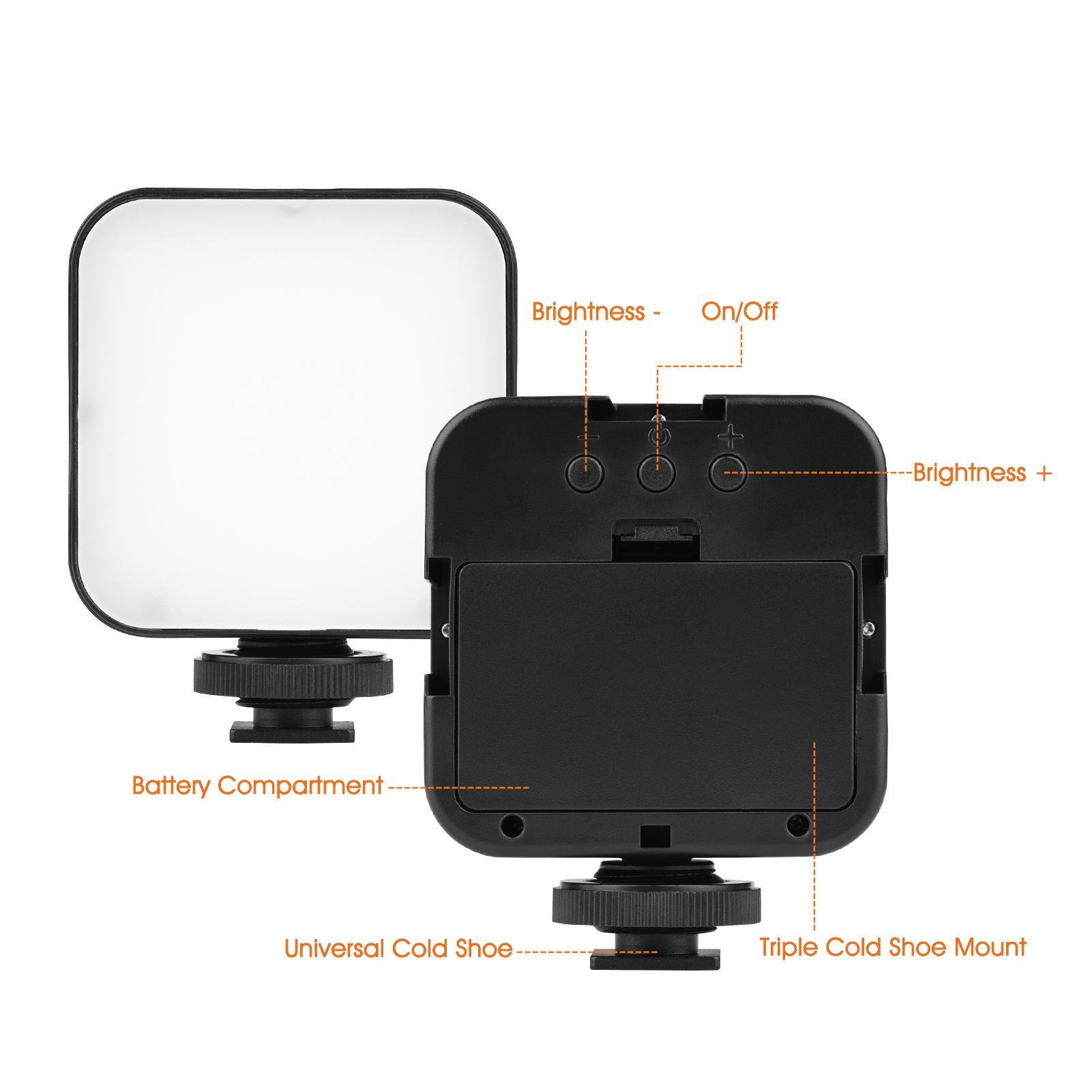 Chân đế bóng đèn LED Tấm gắn đầu L để làm video Thay thế cho Canon G7X Mark III / II