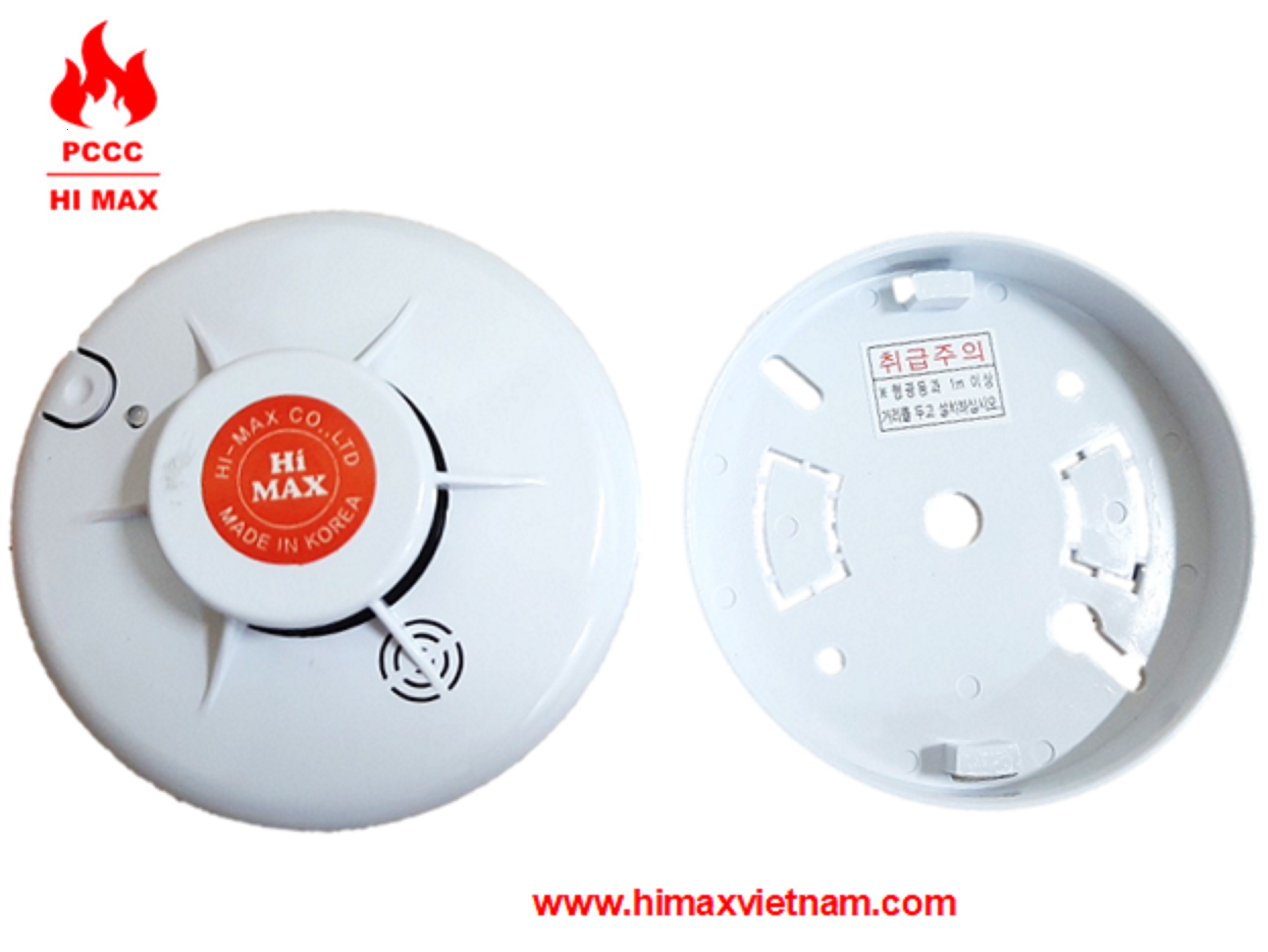 Đầu báo khói đơn trạm hi max HD1003 S (Kèm đế)