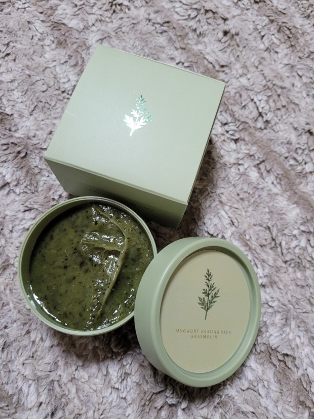 Mặt nạ xông hơi ngải cứu Graymelin Mugwort Heating Pack thải độc kiềm dầu thu nhỏ lỗ chân lông