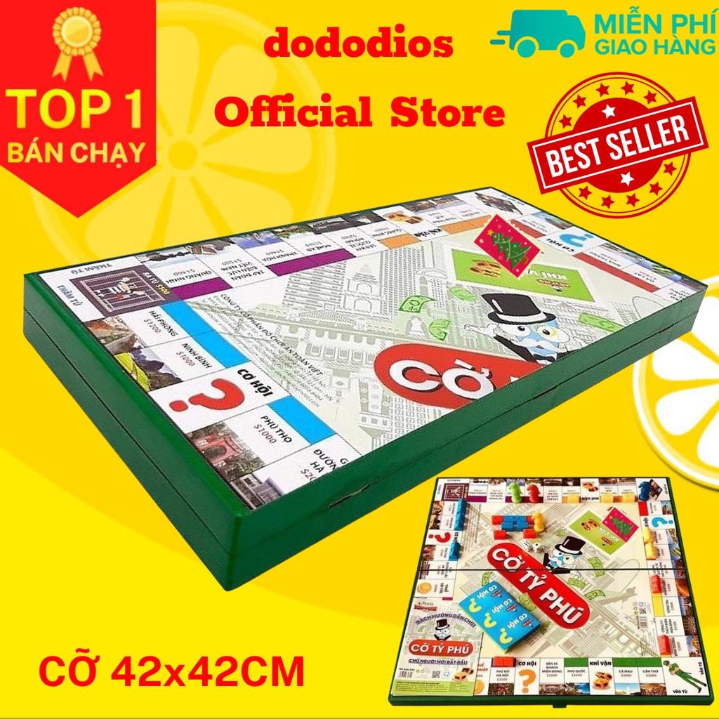 Cờ Tỷ Phú - Monopoly - bàn NHỰA cao cấp 42 x 42cm - Trò chơi rèn luyện tư duy tài chính - chính hãng dododios