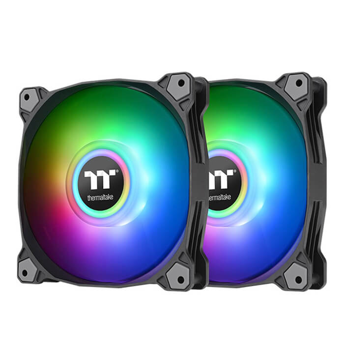 Quạt Tản Nhiệt Thermaltake Pure Duo 12 ARGB Black (2-Fan Pack) - Hàng Chính Hãng