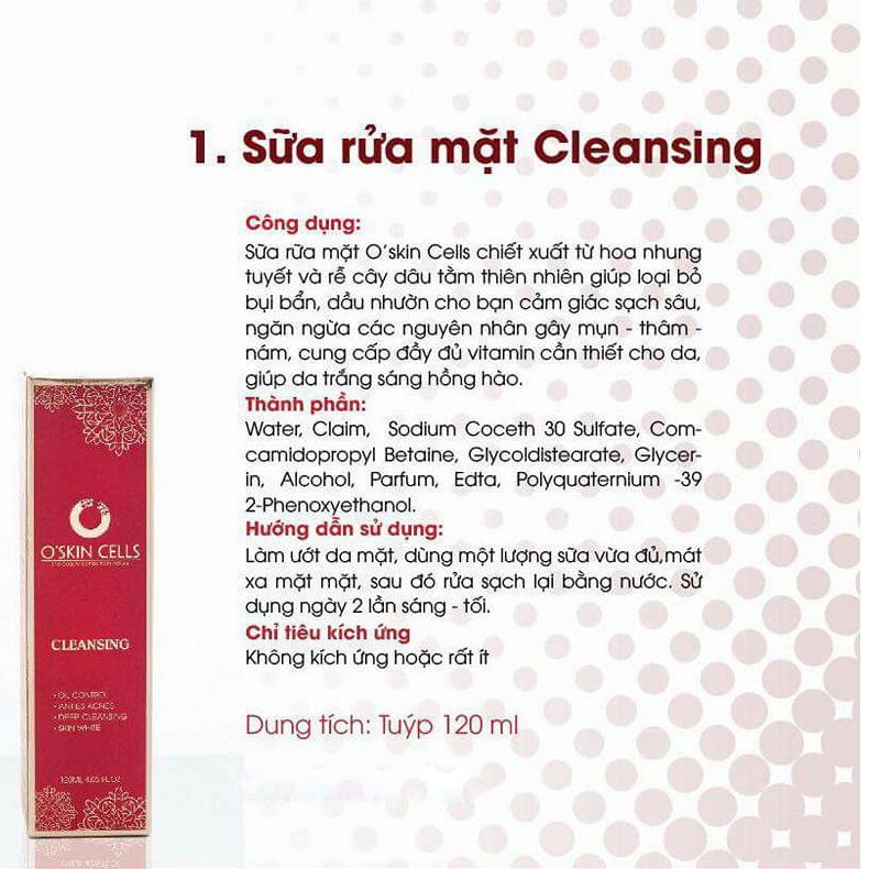 Sữa Rửa Mặt Cleansing 120ml