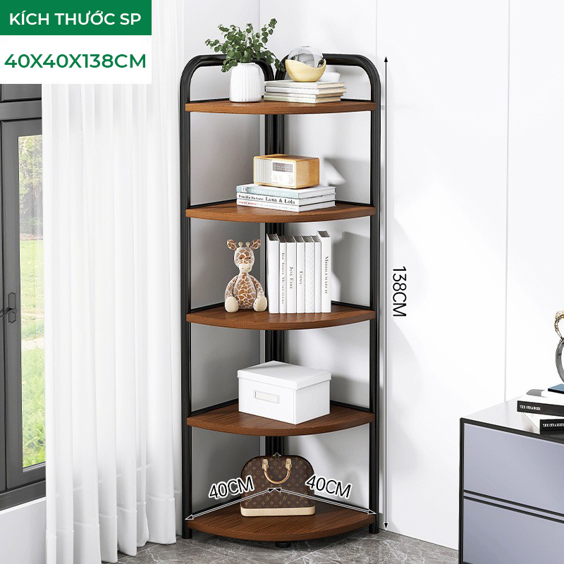Kệ góc đa năng 5 tầng khung thép chống ghỉ thương hiệu IGA - GM130