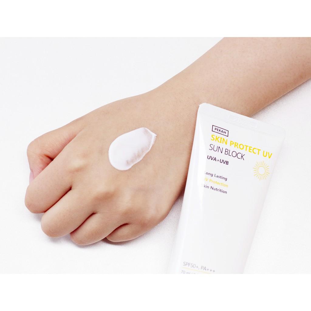Kem Chống Nắng Vật Lí Dưỡng Trắng PEKAH SKIN PROTECT UV SUN BLOCK