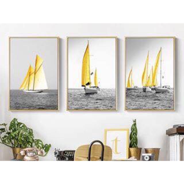 Tranh canvasdecor bộ 3 bức kt 40x60cm