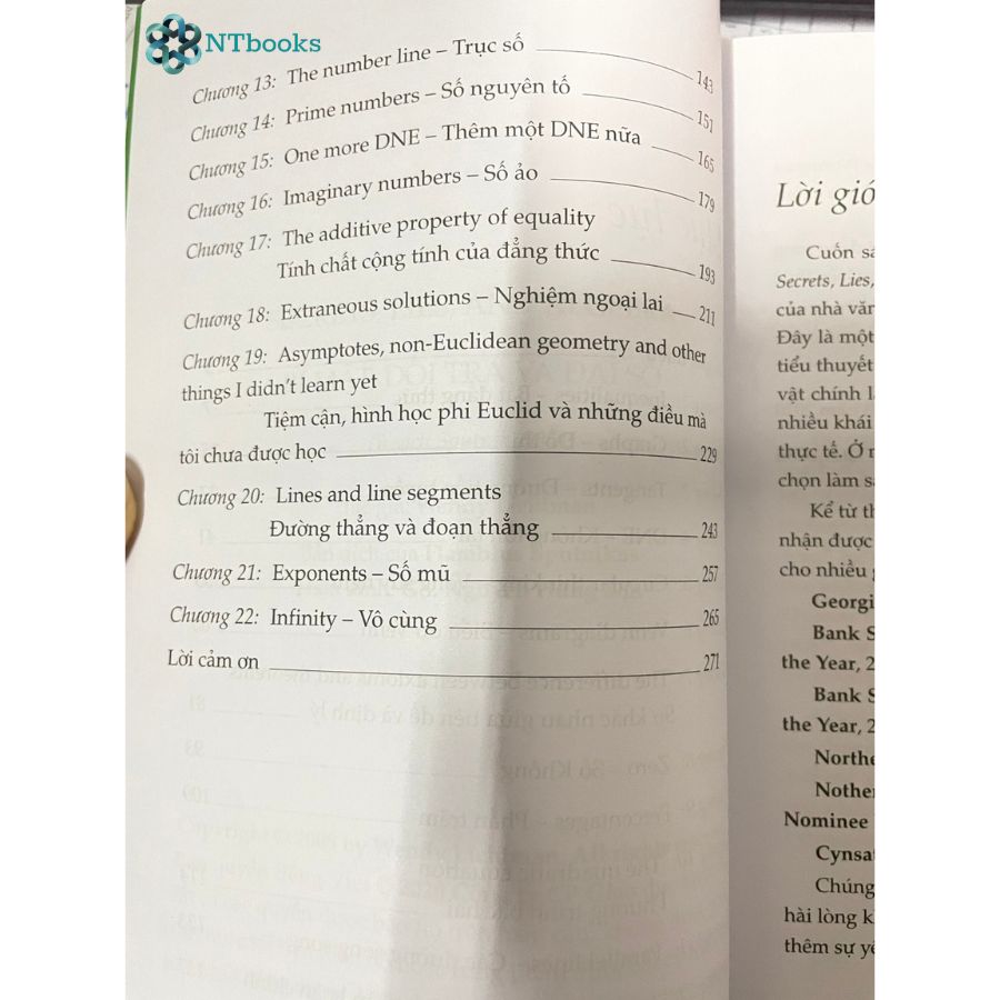 Combo 2 Cuốn Sách Mật Mã Trên Tường + Bí Mật, Dối Trá Và Đại Số – Wendy Lichtman