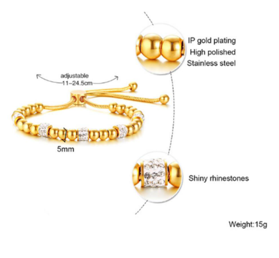 LẮC TAY THỜI TRANG RHINESTONE HÀN QUỐC