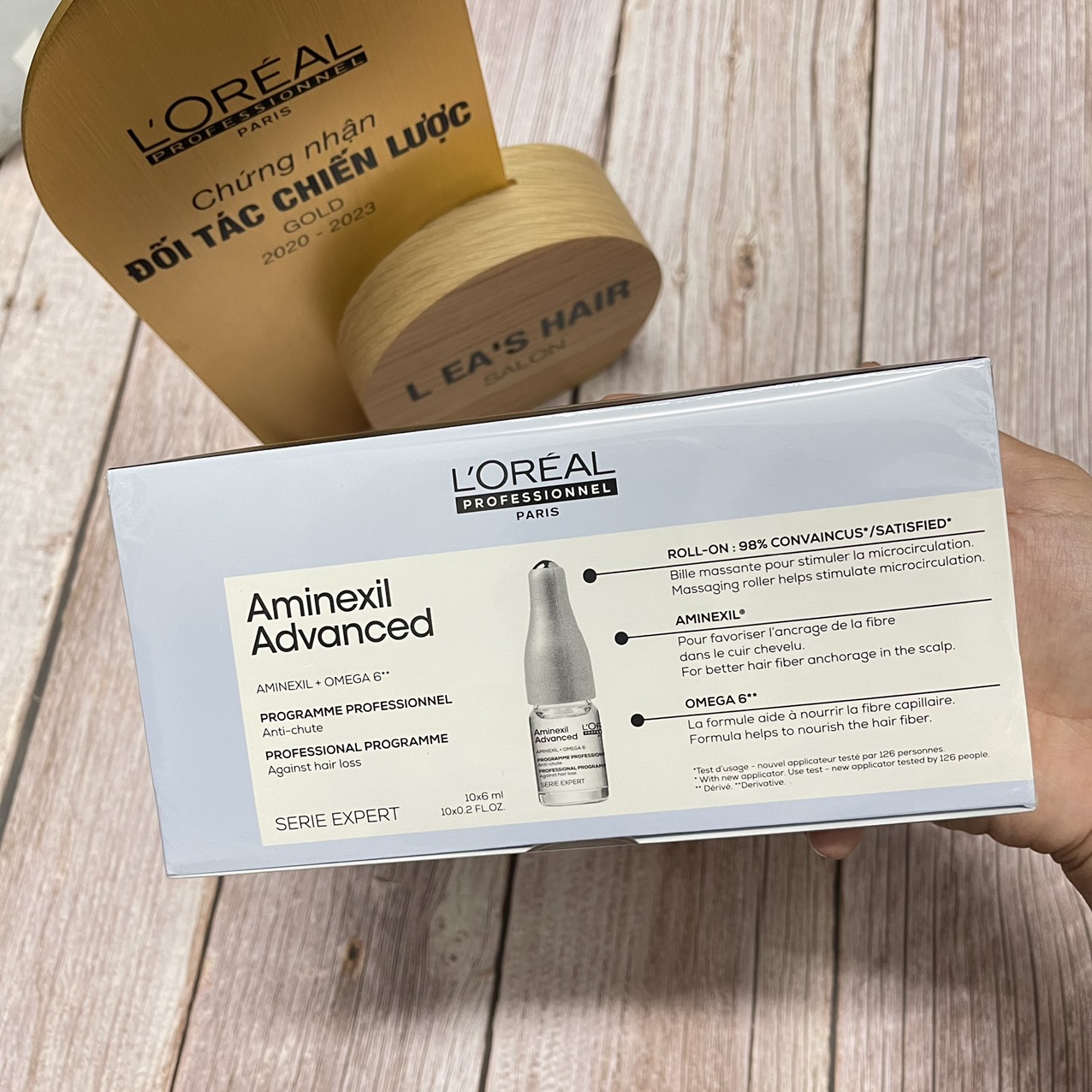 L'oreal Serie Expert Aminexil + Omega 6 Aminexil advanced anti - thinning hair programme double action 6ml x 10