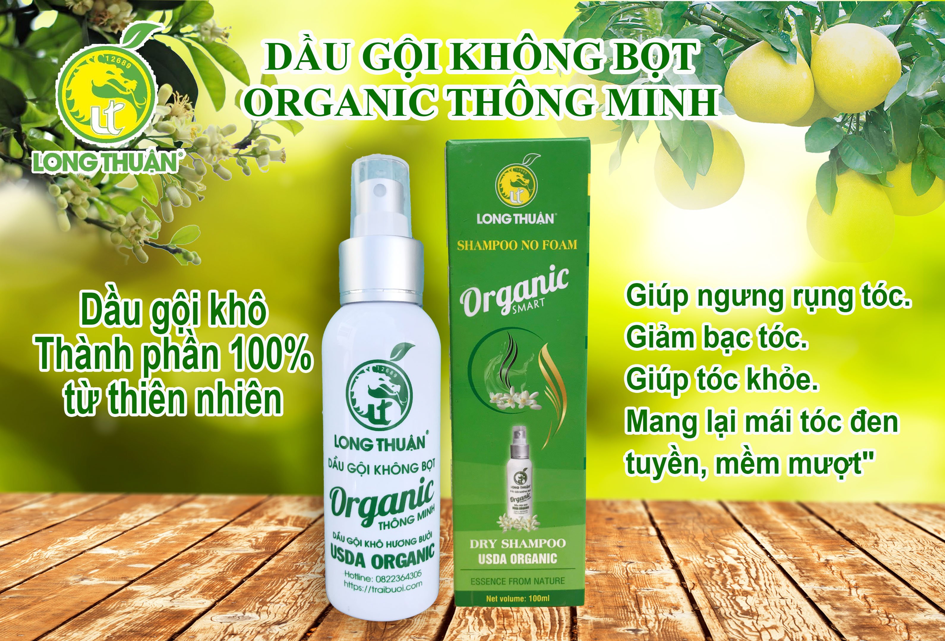 DẦU GỘI KHÔNG BỌT ORGANIC THÔNG MINH