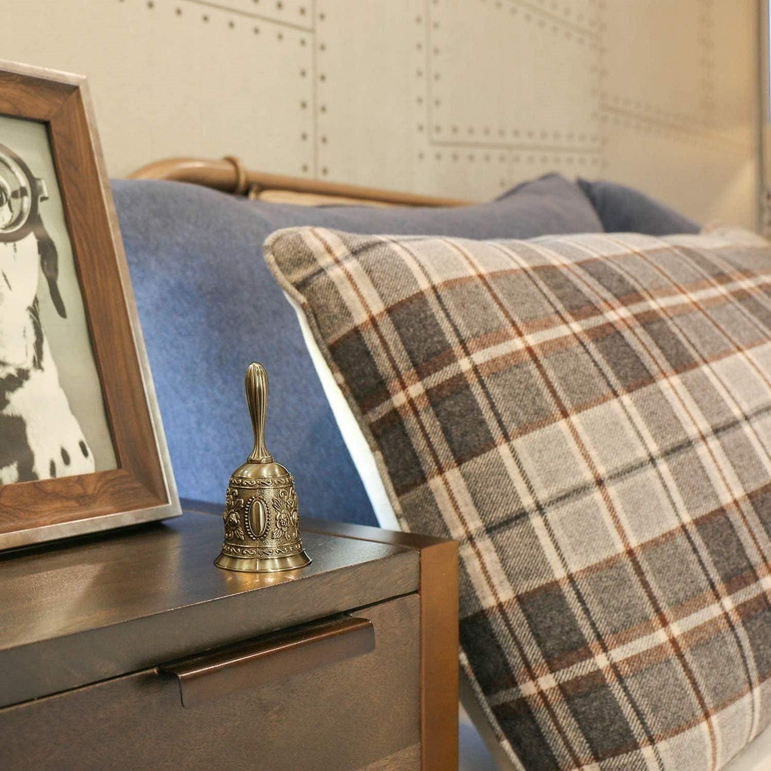 Chuông Tay, Chuông Cầm Tay, Chuông Phục Vụ Nhà Hàng, Chuông Bàn Chuông Tay Cổ Điển Cho Trường Học, Bữa Tiệc Tiếp Tân, Dịch Vụ Khách Sạn, Đồng, 5.5X5.5X11.3CM