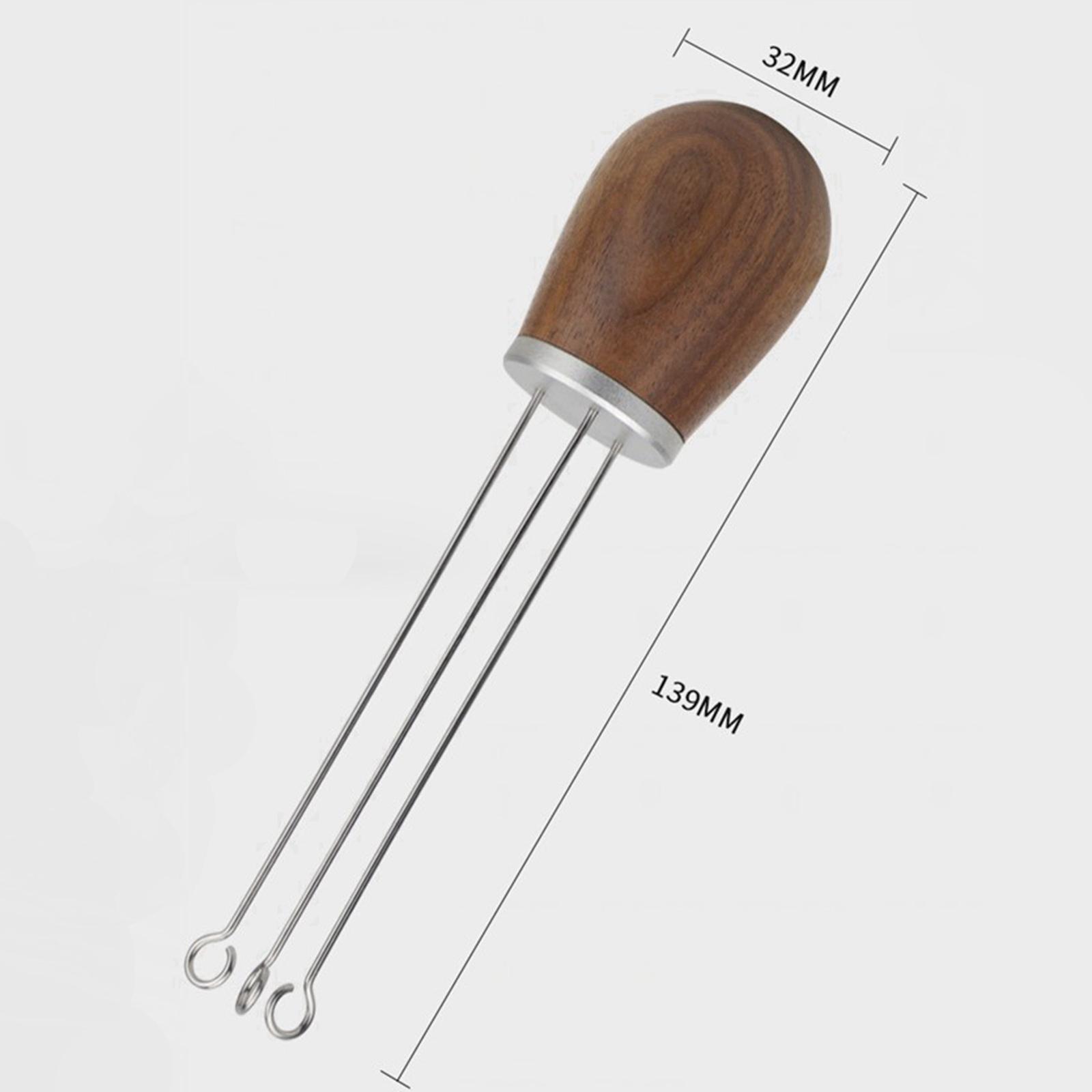 3x Stainless Steel Coffee Tamper Leveler Type Tool Titanium grey