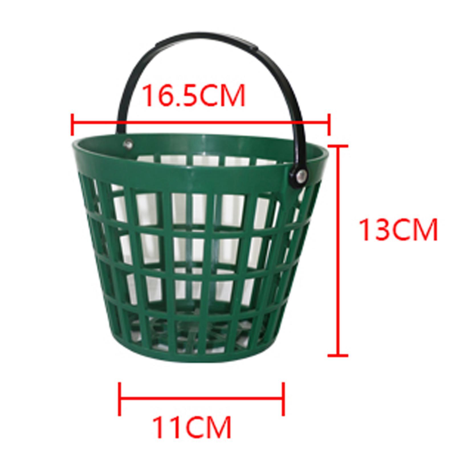 Solid Golf Ball Basket Golf Range Bucket Storage Organizer Holds 25 Balls