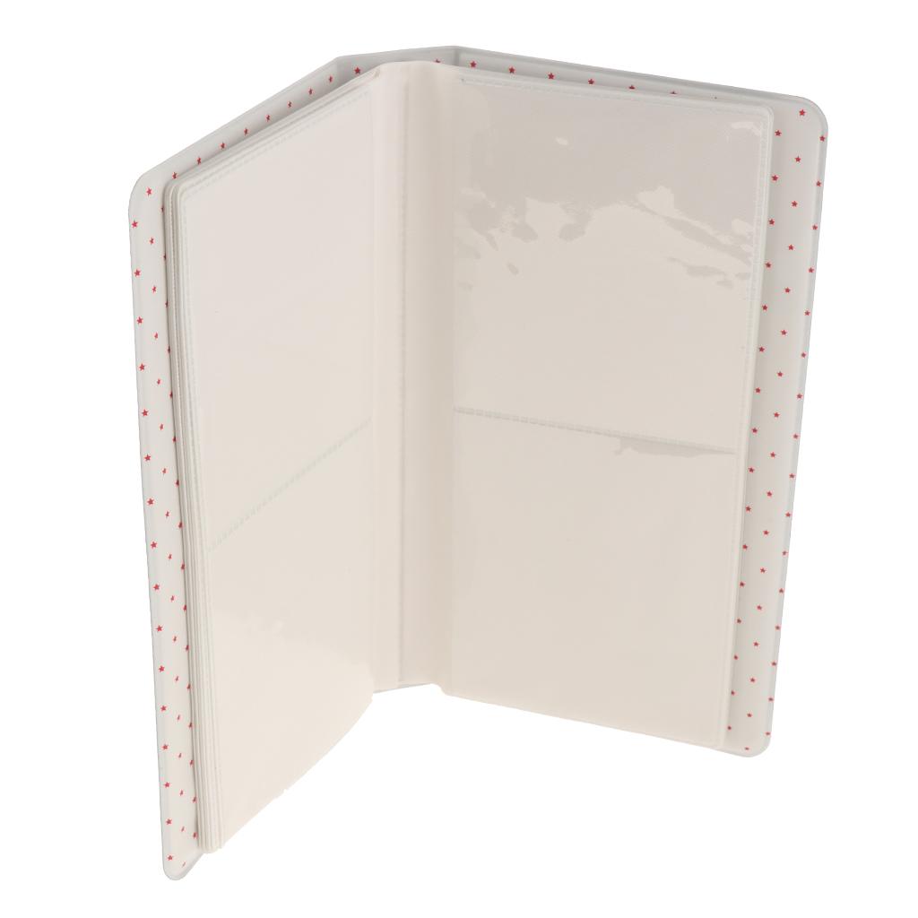 2x64Pockets Photo Album Picture Storage Case for Fuji SQ20/SQ10/SQ6/SP-3 black