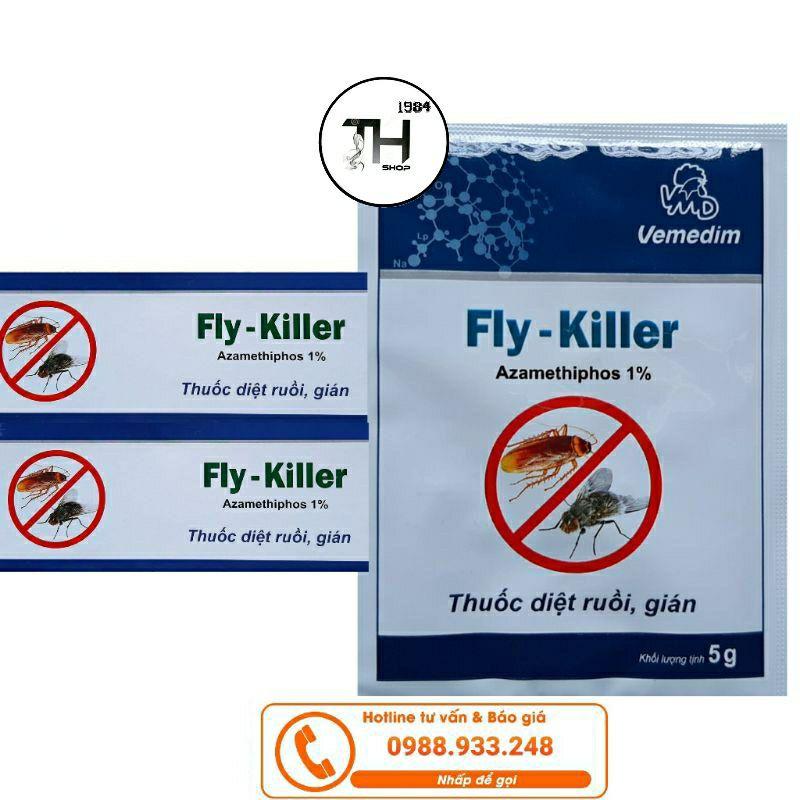 Thuốc diệt Ruồi, Gián Fly Killer 5g (Combo 2 gói)