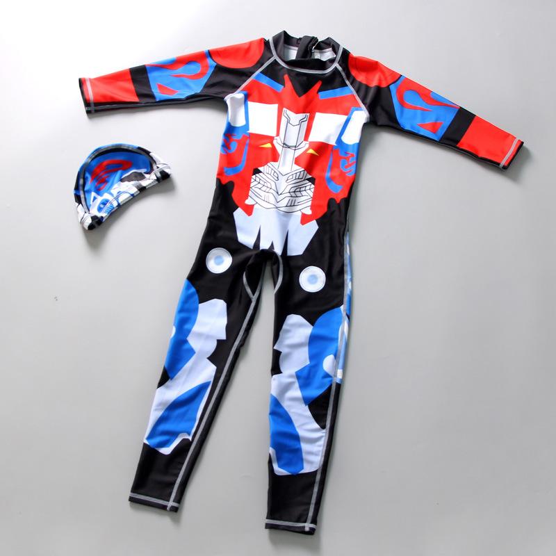 1 Bé Trai Quần Bơi Trẻ Em Dài Tay Trẻ Em Áo Tắm Đồ Bơi Trẻ Em Mùa Hè 2019 Trẻ Em Hoạt Hình Trẻ Em sấy Khô