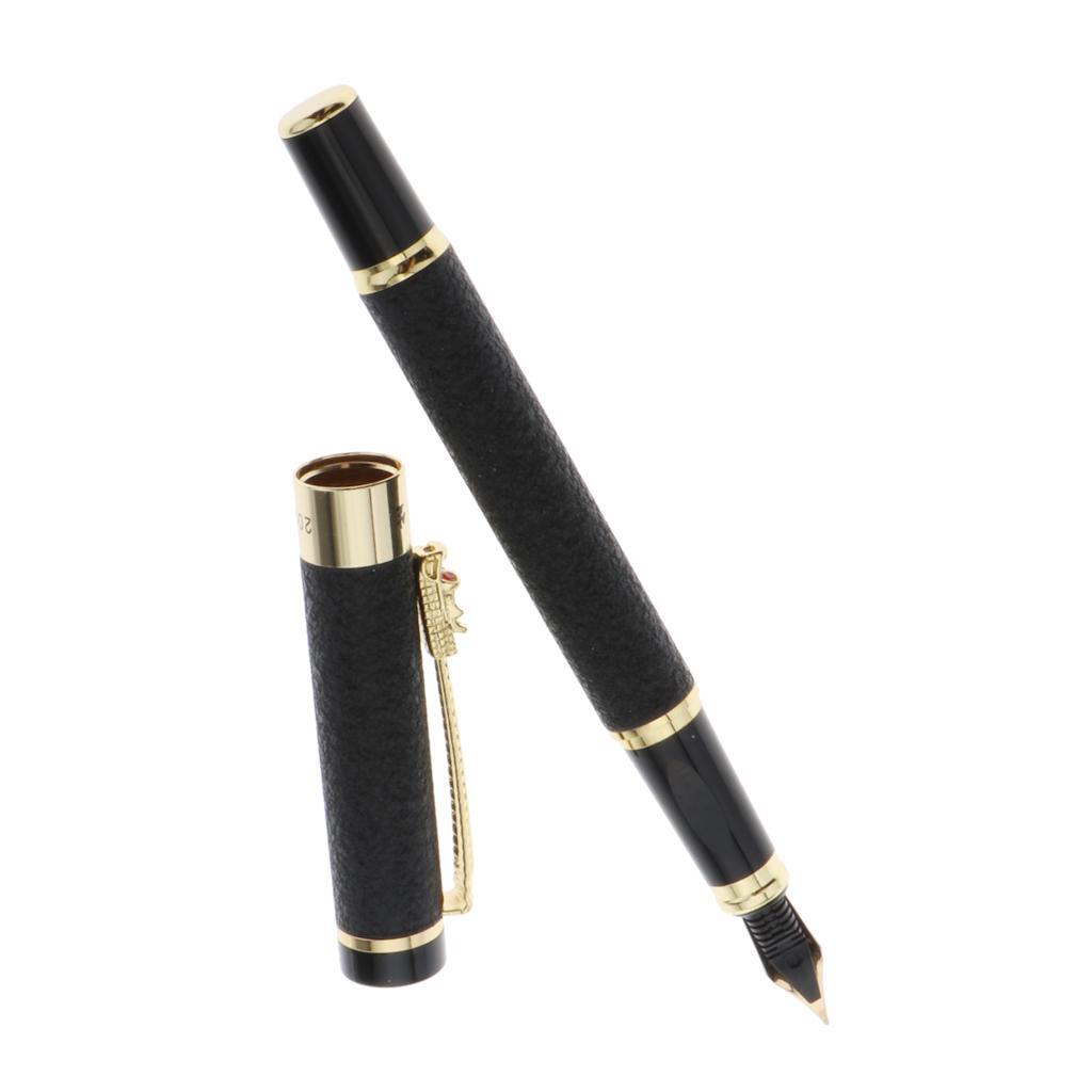 Elegant Fountain Pen, Business , School Student Supplies Black