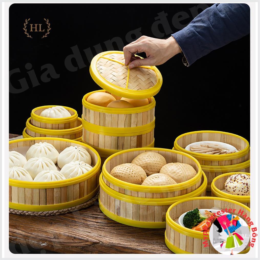 Xửng hấp tre viền nhựa (4 Size)