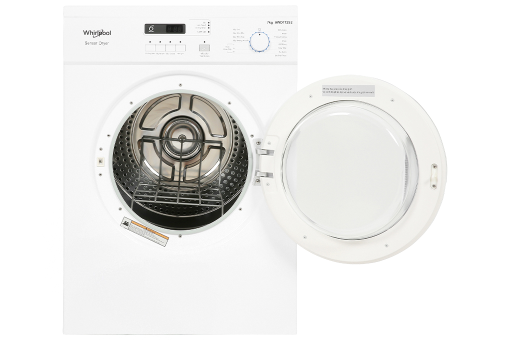 Máy sấy thông hơi Whirlpool 7 kg AWD712S2 - Hàng chính hãng - Giao HCM và 1 số tỉnh thành