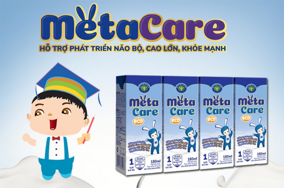 Thùng sữa nước Nutricare Metacare ECO - phát triển toàn diện cho trẻ từ 1 tuổi (180ml x 48 hộp)