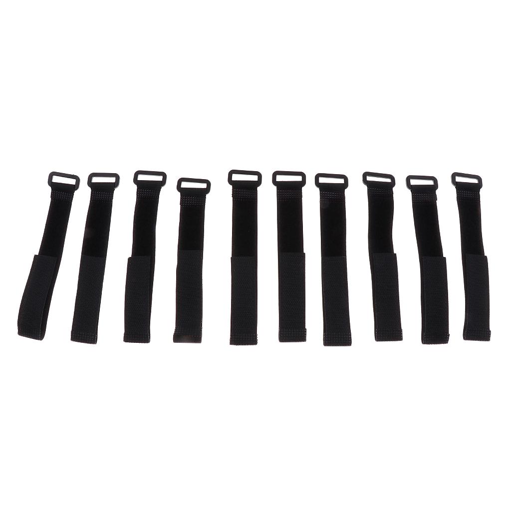 10 Pcs Backpack Luggage Straps Cable Ties Fastener Hook And Loop
