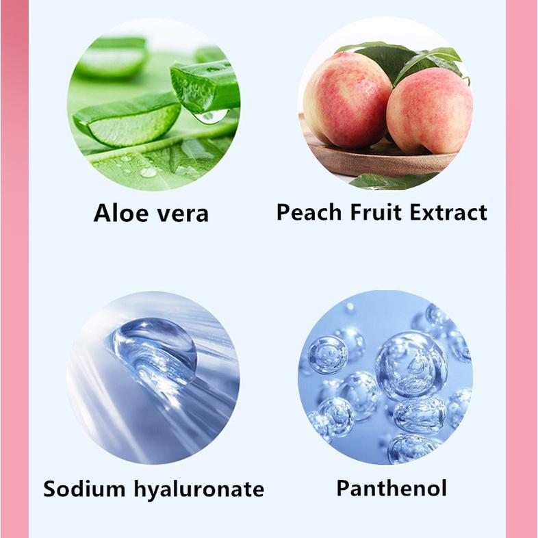 Mặt nạ đất sét QISE tinh chất mứt đào trắng giảm mụn đầu đen kiềm dầu dưỡng trắng 50G
