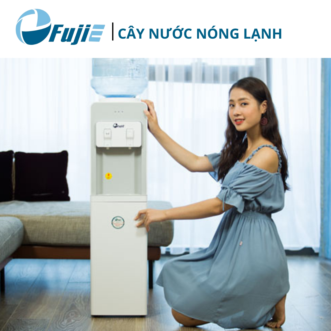 Cây nước nóng lạnh cao cấp FujiE WD1850C, công nghệ làm lạnh bằng Block, bảo hành 24 tháng - Hàng chính hãng