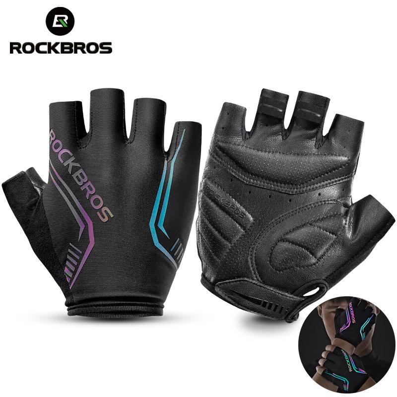 Rockbros MTB Road mens Găng tay đạp xe đạp cao Găng tay không có chống trượt phản xạ chống trượt cho xe máy phụ kiện xe máy Color: S251 Size: XXL