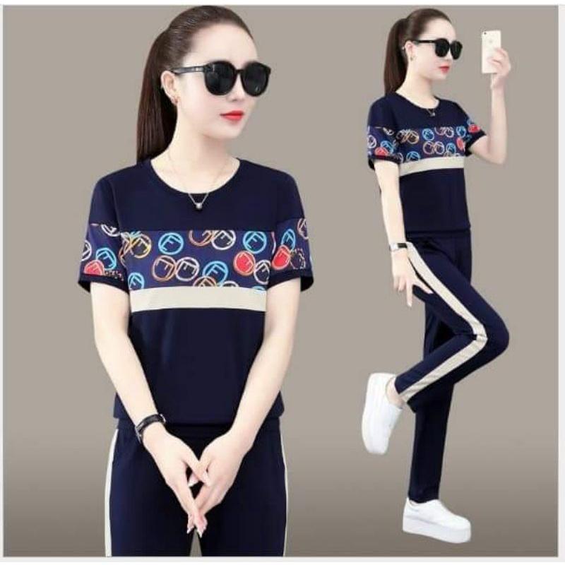 SÉT BỘ THỂ THAO PHỐI HỌA TIẾT TRÒN