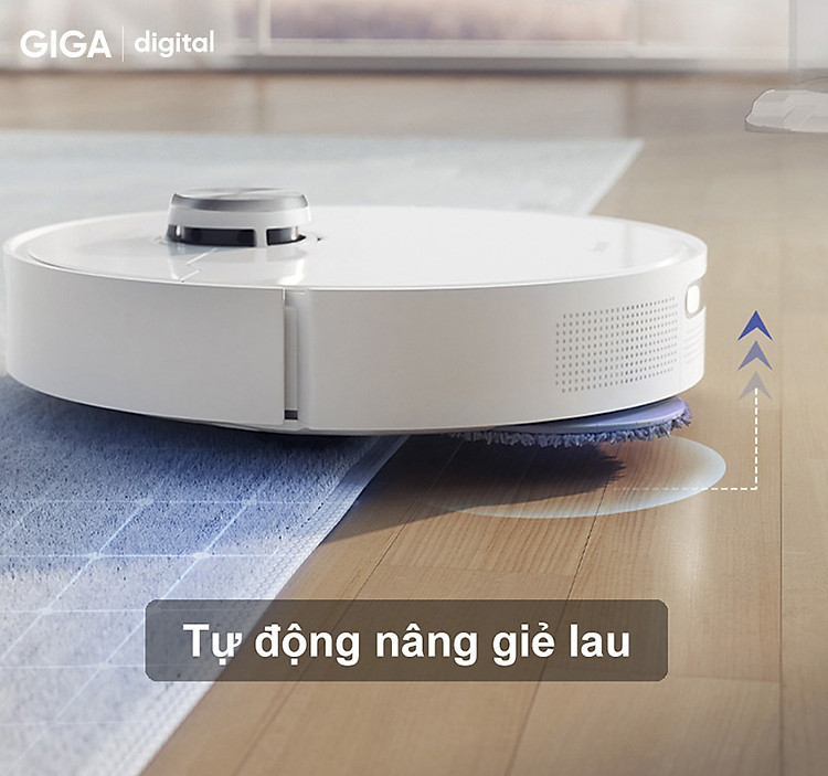 Robot Hút Bụi Lau Nhà XIAOMI DREAME L10 Prime Mẫu 2023 Tự Đổ Rác, Sấy Khô Hơi NóngTự Động, Khử Khuẩn Tia UV, Có Điều Khiển Giọng Nói, Tự Động Nâng Thảm, Công Nghệ Làm Sạch Tự Bơm Nước, Lực Hút 4000 Pa, Pin 5200 mAh - Hàng Chính Hãng