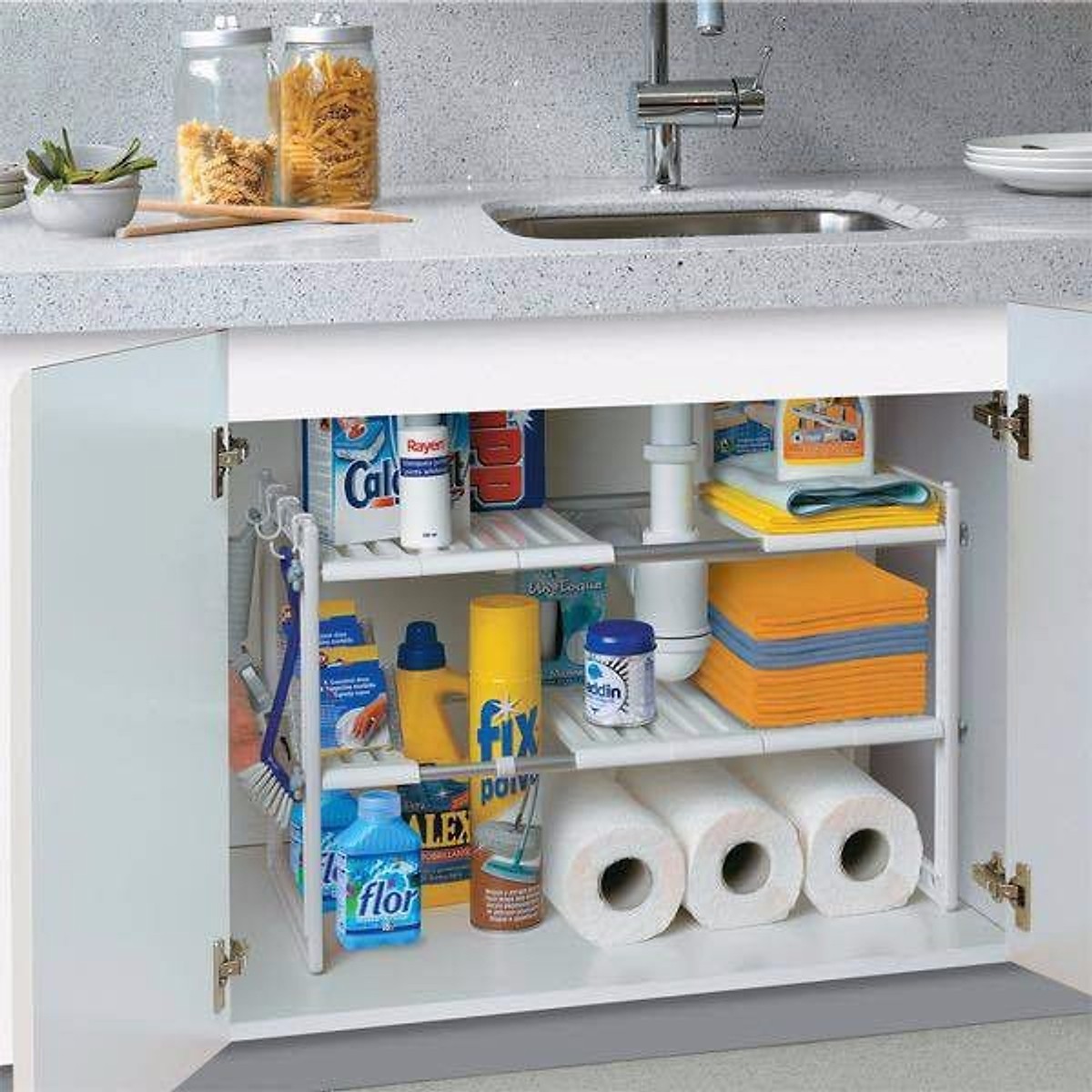 Kệ dưới bồn rửa bát