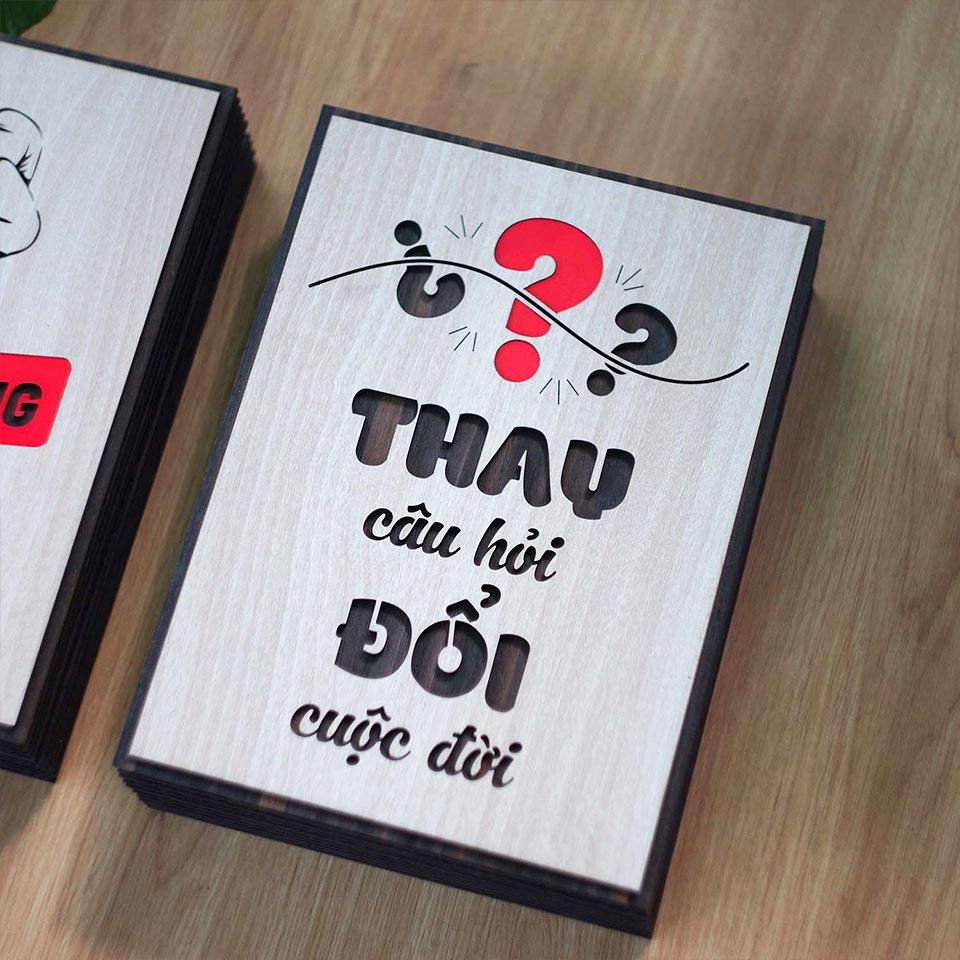 Tranh slogan treo tường TBIG126 - Trang động lực thay đổi câu hỏi đổi cuộc đời